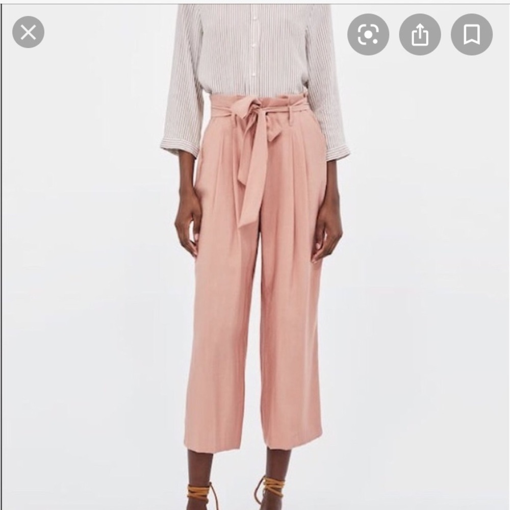 Zara basic light pink pants size small